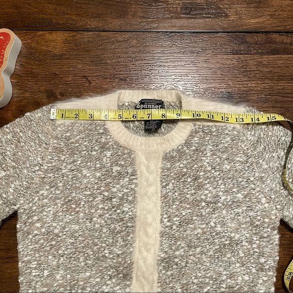 Vintage | “Spanner” Cream Heather Knit Sweater - Picture 11 of 13